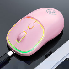 Load image into Gallery viewer, iMICE W-618 Rechargeable 4 Buttons 1600 DPI 2.4GHz Silent Wireless Mouse for Computer PC Laptop, W-618 2.4GHz