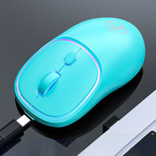 Load image into Gallery viewer, iMICE W-618 Rechargeable 4 Buttons 1600 DPI 2.4GHz Bluetooth Silent Wireless Mouse for Computer PC Laptop, W-618 2.4GHz &amp; Bluetooth