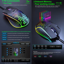 Load image into Gallery viewer, iMICE T97 Gaming Mouse RGB LED Light USB 7 Buttons 7200 DPI Wired Gaming Mouse