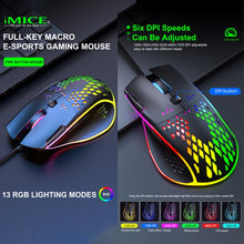 Load image into Gallery viewer, iMICE T97 Gaming Mouse RGB LED Light USB 7 Buttons 7200 DPI Wired Gaming Mouse