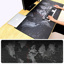 Load image into Gallery viewer, Extended Large Anti-Slip World Map Pattern Soft Rubber Smooth Cloth Surface Game Mouse Pad Keyboard Mat, Size: 80 x 30cm, Size: 80 x 30cm