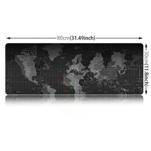 Load image into Gallery viewer, Extended Large Anti-Slip World Map Pattern Soft Rubber Smooth Cloth Surface Game Mouse Pad Keyboard Mat, Size: 80 x 30cm, Size: 80 x 30cm