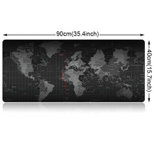 Load image into Gallery viewer, Extended Large Anti-Slip World Map Pattern Soft Rubber Smooth Cloth Surface Game Mouse Pad Keyboard Mat, Size: 90 x 40cm, Size: 90 x 40cm