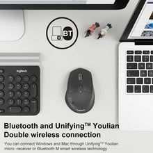 Load image into Gallery viewer, Logitech M720 1000DPI 2.4GHz Wireless Bluetooth Multimode Mouse
