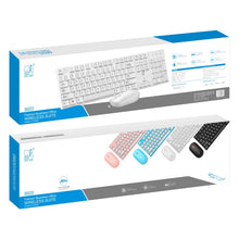 Load image into Gallery viewer, ZGB 8820 Candy Color Wireless Keyboard + Mouse Set, 8820 (Black), 8820 (Pink), 8820 (Blue), 8820 (White)