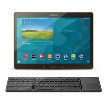 Load image into Gallery viewer, B033 Rechargeable 3-Folding 64 Keys Bluetooth Wireless Keyboard with Touchpad, 3-Folding 64 Keys with Touchpad White, 3-Folding 64 Keys with Touchpad Black