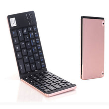 Load image into Gallery viewer, F66 Foldable Bluetooth Wireless 66 Keys Keyboard, Support Android / Windows / iOS, F66 2-Folding 66 Keys Black, F66 2-Folding 66 Keys Rose Gold, F66 2-Folding 66 Keys Silver, F66 2-Folding 66 Keys Gold