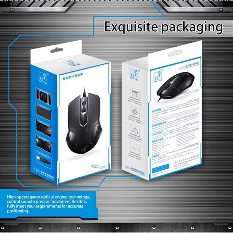 Chasing Leopard 129 USB Universal Wired Optical Gaming Mouse with Counter Weight, Length: 1.3m, 129