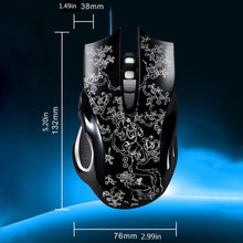 Load image into Gallery viewer, ZGB 169 USB 2400DPI Four-speed Adjustable LED Backlight Wired Optical E-sport Gaming Mouse with Counter Weight, Length: 1.45m, 169 Black, 169 White