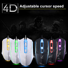 Load image into Gallery viewer, Chasing Leopard 199 USB 1600DPI Three-speed Adjustable LED Backlight Wired Optical Gaming Mouse, Length: 1.3m, 199 Black, 199