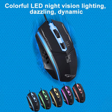 Load image into Gallery viewer, Chasing Leopard 199 USB 1600DPI Three-speed Adjustable LED Backlight Wired Optical Gaming Mouse, Length: 1.3m, 199 Black, 199