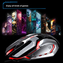 Load image into Gallery viewer, Chasing Leopard K1 USB 1600DPI Three-speed Adjustable LED Backlight Mute Wired Optical Gaming Mouse, Length: 1.3m