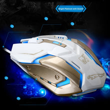 Load image into Gallery viewer, Chasing Leopard K1 USB 1600DPI Three-speed Adjustable LED Backlight Mute Wired Optical Gaming Mouse, Length: 1.3m
