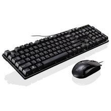 Load image into Gallery viewer, Chasing Leopard Q17 104 Keys USB Wired Suspension Gaming Office Keyboard + Wired Symmetrical Mouse Set, Keyboard Cable Length: 1.4m, Mouse Cable Length: 1.3m, Q17 Black, Q17 White