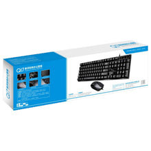 Load image into Gallery viewer, Chasing Leopard Q17 104 Keys USB Wired Suspension Gaming Office Keyboard + Wired Symmetrical Mouse Set, Keyboard Cable Length: 1.4m, Mouse Cable Length: 1.3m, Q17 Black, Q17 White