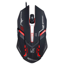 Load image into Gallery viewer, Chasing Leopard V17 USB 2400DPI Four-speed Adjustable Line Pattern Wired Optical Gaming Mouse with LED Breathing Light, Length: 1.45m, V17, V17 Jet Black, V17 White
