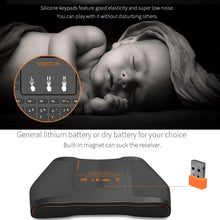 Load image into Gallery viewer, VIBOTON i8 Plus Updated 2.4GHz QWERT Mini Wireless Keyboard with Touchpad for TV Box, Mi Box, Computer, Tablet, Laptop and Projector(Black), Wireless Keyboard