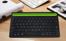 Load image into Gallery viewer, B908 Ultra-slim 78 Keys Bluetooth Wireless Keyboard with Concave Mobile Phone Holder