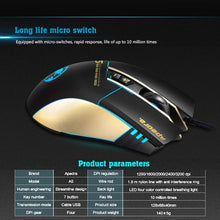 Load image into Gallery viewer, Apedra iMICE A5 High Precision Gaming Mouse LED four color controlled breathing light USB 7 Buttons 3200 DPI Wired Optical Gaming Mouse for Computer PC Laptop, iMICE A5