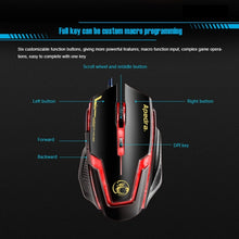 Load image into Gallery viewer, Apedra iMICE A9 High Precision Gaming Mouse LED four color controlled breathing light USB 6 Buttons 3200 DPI Wired Optical Gaming Mouse for Computer PC Laptop, iMICE A9