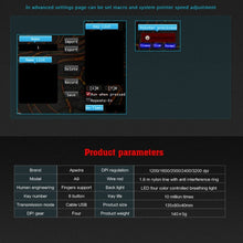 Load image into Gallery viewer, Apedra iMICE A9 High Precision Gaming Mouse LED four color controlled breathing light USB 6 Buttons 3200 DPI Wired Optical Gaming Mouse for Computer PC Laptop, iMICE A9