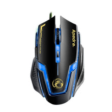 Load image into Gallery viewer, Apedra iMICE A9 High Precision Gaming Mouse LED four color controlled breathing light USB 6 Buttons 3200 DPI Wired Optical Gaming Mouse for Computer PC Laptop, iMICE A9