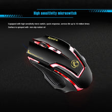 Load image into Gallery viewer, Apedra iMICE A9 High Precision Gaming Mouse LED four color controlled breathing light USB 6 Buttons 3200 DPI Wired Optical Gaming Mouse for Computer PC Laptop, iMICE A9