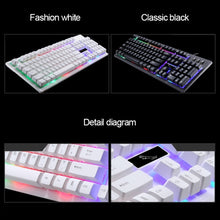 Load image into Gallery viewer, ZGB G20 104 Keys USB Wired Mechanical Feel Glowing Computer Keyboard Gaming Keyboard