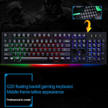 Load image into Gallery viewer, ZGB G20 104 Keys USB Wired Mechanical Feel Glowing Computer Keyboard Gaming Keyboard