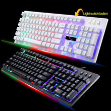 Load image into Gallery viewer, ZGB G20 104 Keys USB Wired Mechanical Feel Glowing Computer Keyboard Gaming Keyboard