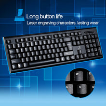 Load image into Gallery viewer, ZGB Q9 104 Keys USB Wired Grid Texture General Gaming Office Keyboard