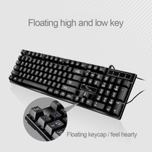 Load image into Gallery viewer, ZGB Q17 104 Keys USB Wired Suspension Gaming Office Keyboard for Laptop, PC