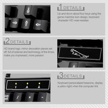 Load image into Gallery viewer, ZGB Q17 104 Keys USB Wired Suspension Gaming Office Keyboard for Laptop, PC