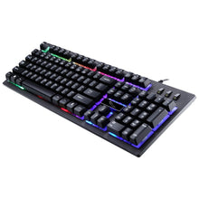 Load image into Gallery viewer, ZGB G20 1600 DPI Professional Wired Glowing Mechanical Feel Suspension Keyboard + Optical Mouse Kit for Laptop, PC