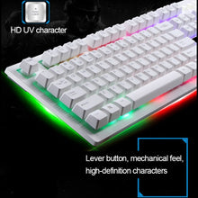 Load image into Gallery viewer, ZGB G20 1600 DPI Professional Wired Glowing Mechanical Feel Suspension Keyboard + Optical Mouse Kit for Laptop, PC