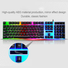 Load image into Gallery viewer, ZGB G21 1600 DPI Professional Wired Colorful Backlight Mechanical Feel Suspension Keyboard + Optical Mouse Kit for Laptop, PC