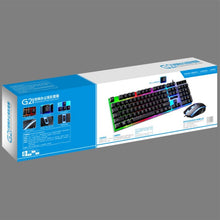 Load image into Gallery viewer, ZGB G21 1600 DPI Professional Wired Colorful Backlight Mechanical Feel Suspension Keyboard + Optical Mouse Kit for Laptop, PC