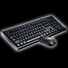 Load image into Gallery viewer, Chasing Leopard Q9 1600 DPI Professional Wired Grid Texture Gaming Office Keyboard + Optical Mouse Kit