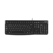 Load image into Gallery viewer, Logitech K120 USB Waterproof Splash Wired Keyboard for Desktop Computers / Laptops, Logitech K120
