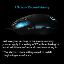 Load image into Gallery viewer, Logitech G102 6-keys RGB Glowing 6000DPI Five-speed Adjustable Wired Optical Gaming Mouse, Length: 2m, G102, G102 (White)