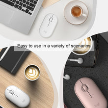 Load image into Gallery viewer, Logitech Pebble Cobblestone Shape Thin 3-keys 1000DPI Mute Wireless Bluetooth Optical Mouse, Wireless Range: 10m