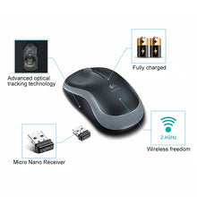 Load image into Gallery viewer, Logitech M185 2.4GHz 3-keys 1000DPI Wireless Optical Mouse, Wireless Range: 10m