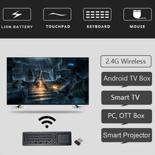 Load image into Gallery viewer, T6 Colorful Light Version Air Mouse 2.4GHz Wireless Keyboard Remote Controller with Touchpad &amp; IR Learning for PC, Android TV Box / Smart TV, Multi-media Devices, T6