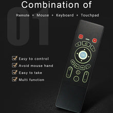 Load image into Gallery viewer, T6 Colorful Light Version Air Mouse 2.4GHz Wireless Keyboard Remote Controller with Touchpad &amp; IR Learning for PC, Android TV Box / Smart TV, Multi-media Devices, T6