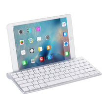 Load image into Gallery viewer, MC Saite 460BT 78 Keys Ultra-thin Mini Wireless Bluetooth Keyboard, Built-in Holder, Support Android / iOS / Windows System(Silver)
