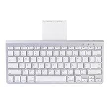 Load image into Gallery viewer, MC Saite 460BT 78 Keys Ultra-thin Mini Wireless Bluetooth Keyboard, Built-in Holder, Support Android / iOS / Windows System(Silver)