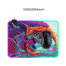 Load image into Gallery viewer, Computer Monster Pattern Illuminated Mouse Pad, Size: 35 x 25 x 0.4cm, 35 x 25 x 0.4cm