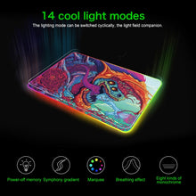 Load image into Gallery viewer, Computer Monster Pattern Illuminated Mouse Pad, Size: 35 x 25 x 0.4cm, 35 x 25 x 0.4cm
