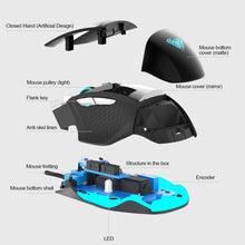 Load image into Gallery viewer, AULA Series SoulKiller II Colourful Light 7D Optical Competitive USB Wired Game Mouse, Maximum Resolution of 3500 DPI, SoulKiller II(B)