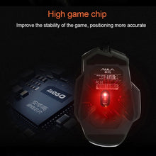 Load image into Gallery viewer, AULA Series SoulKiller II Colourful Light 7D Optical Competitive USB Wired Game Mouse, Maximum Resolution of 3500 DPI, SoulKiller II(B)
